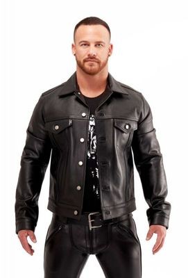 Mister B Leather Trucker Jacket