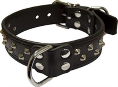Mister B Leather Slave Collar With Cone Studs