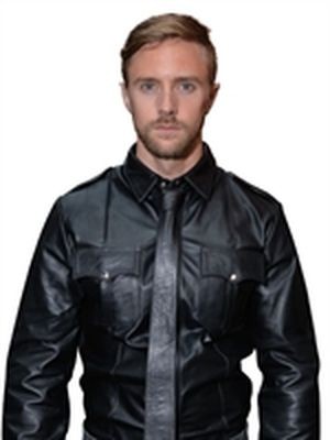Mister B Leather Police Shirt Long Sleeves