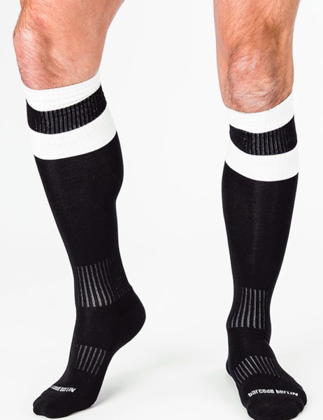 Barcode Football Socks - Black-White