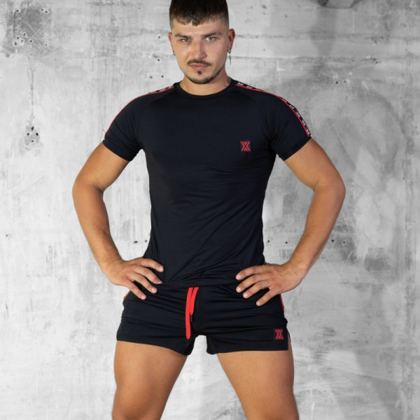 BOXER - Stretch T - Black/Red