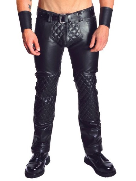 Mister B Leather Jeans Padded