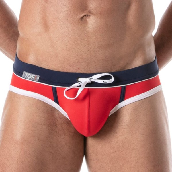 TOF - HOLIDAY SWIM BRIEF - Red