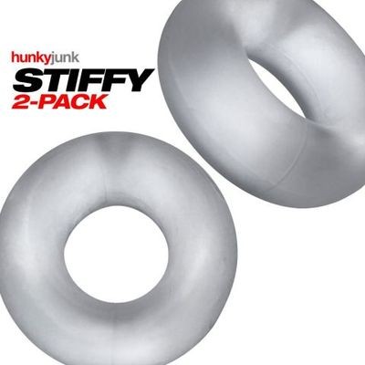 Oxballs STIFFY 2-pack Bulge Cockrings - Clear Ice