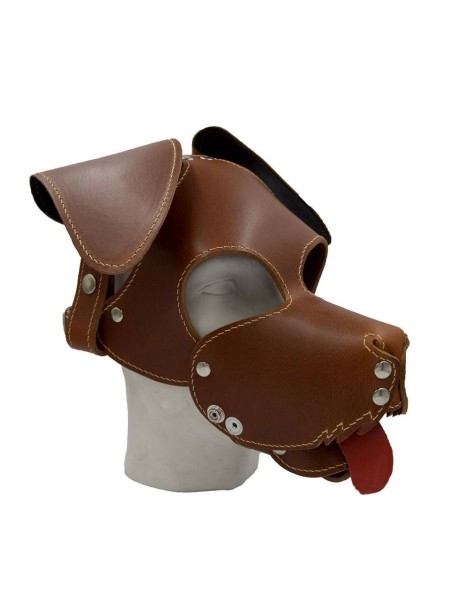 Mister B Floppy Dog Hood Stitched - Brown