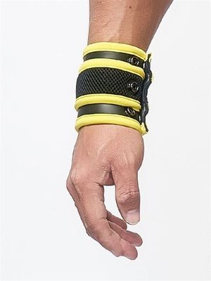 Mister B Neoprene Wrist Wallet Black Yellow
