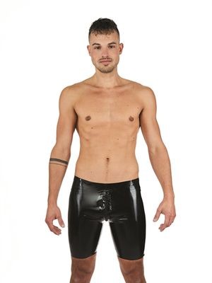 Mister B Rubber Fucker Shorts Schwarz Weiß