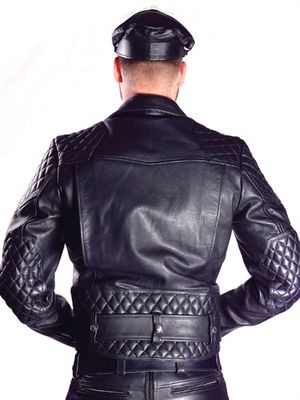 Mister B Leather Jacket With Belt