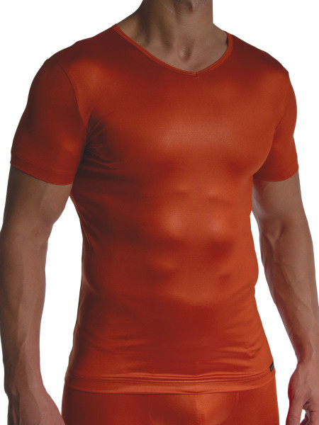 Olaf Benz RED2480: V-Neck-Shirt, copper