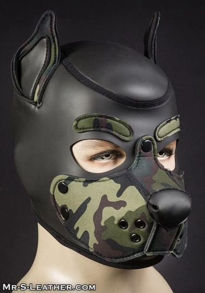 MR. S - Neoprene K9 Hood - Camo