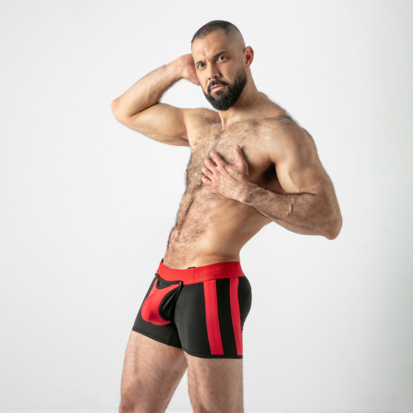 LOCKER GEAR - OPEN ACCESS TRUNK - Black/Red