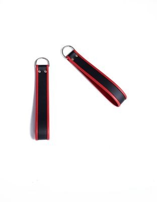 Mister B Ankle Sling Loops Black With Red Piping