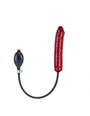 Inflatable Solid Dildo - Red S